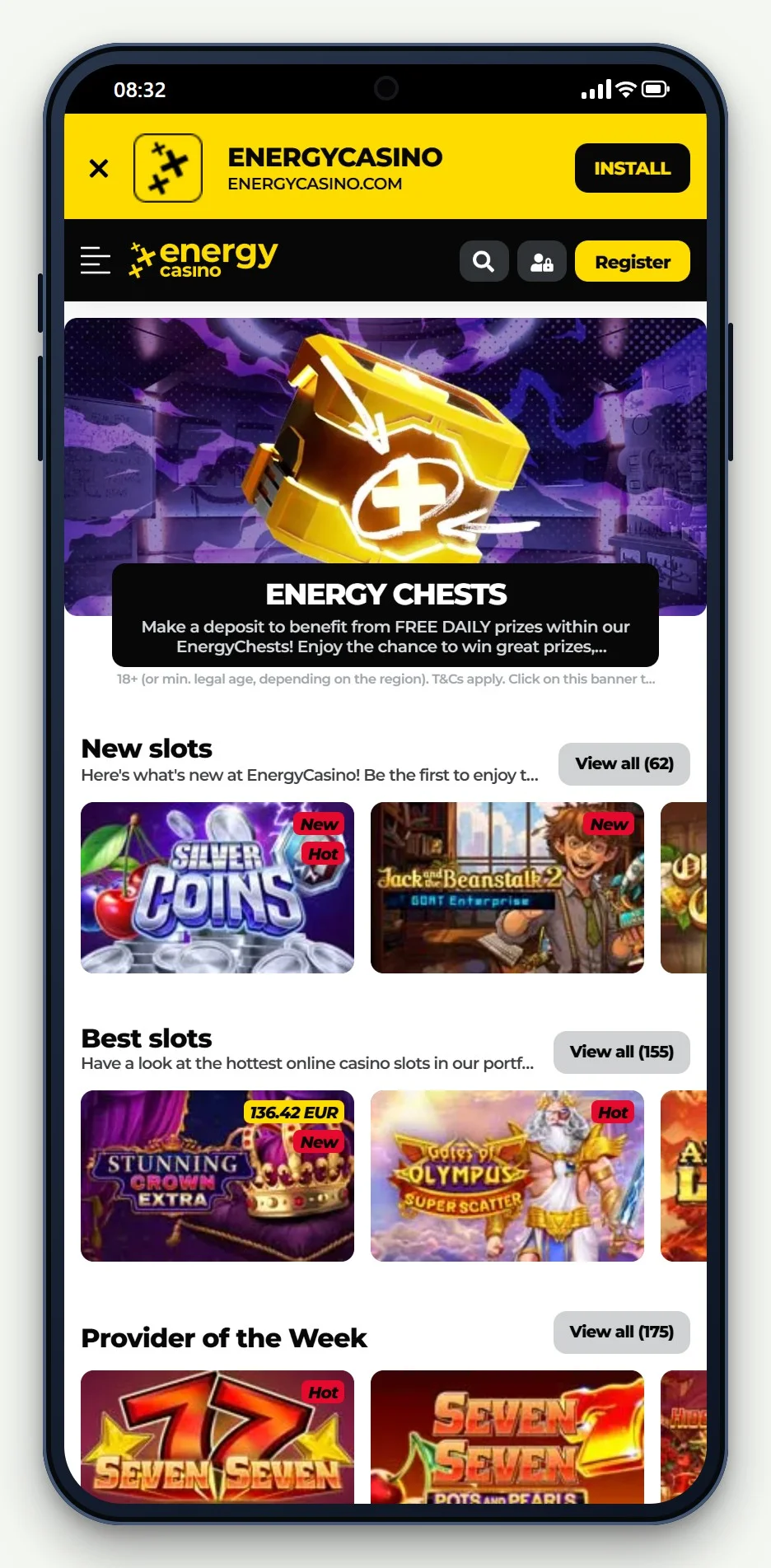 casinos that accept zimpler: Energy Casino mobile